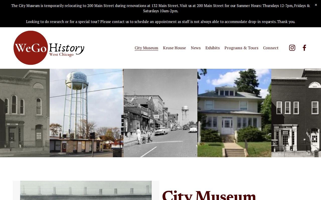 West Chicago city directory research route at the City Museum
