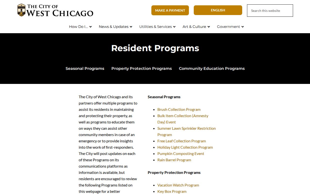 West Chicago neighbors Neighborhood Watch resident program